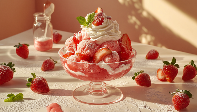 Frozen Strawberry Dessert