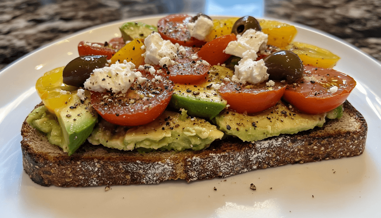 Avocado Avocado & Halloumi Toast on Sourdough Ingredients