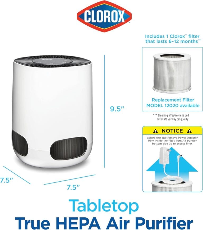 Clorox Tabletop HEPA Air 4 Clorox Tabletop HEPA Air