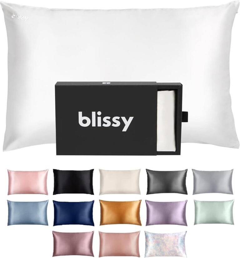 Blissy Silk Pillowcase – 100% Pure Mulberry Silk, 22 Momme 6A Grade for Luxurious Sleep 6 Blissy Silk Pillowcase