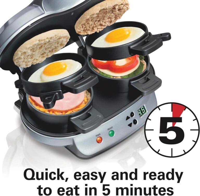 Hamilton Beach Dual Breakfast Sandwich Maker – Ultimate Fast & Easy Breakfast Solution 5 Hamilton Beach Dual Breakfast